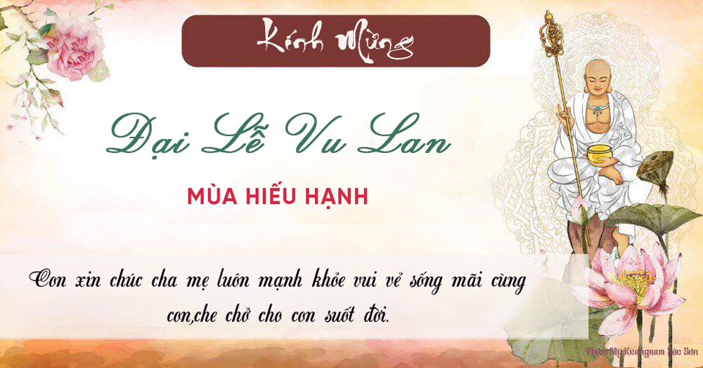 thiệp kèm lời chúc lễ Vu Lan báo hiếu cha mẹ số 13