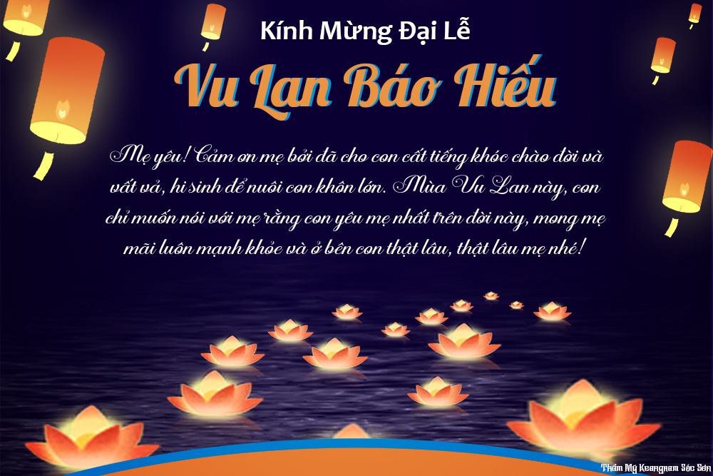 thiệp kèm lời chúc lễ Vu Lan báo hiếu cha mẹ số 4