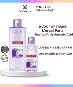 Nước tẩy trang Trang Loreal Revitalift Hyaluronic Acid Micellar Water xuất xứ Pháp