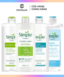 Nước tẩy trang Simple Kind To Skin Micellar Water 400ml xuất xứ Anh